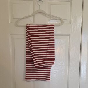 Aerie Red and White Striped Knit Skirt (Offline By AERIE)